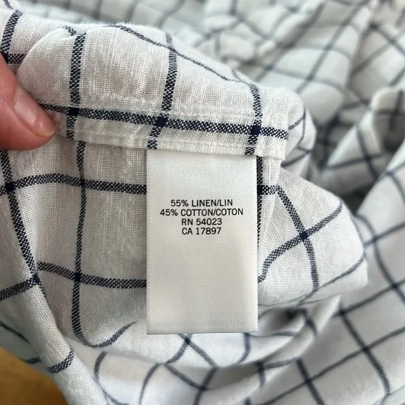 Banana Republic white and blue XL - Picture 8 of 12